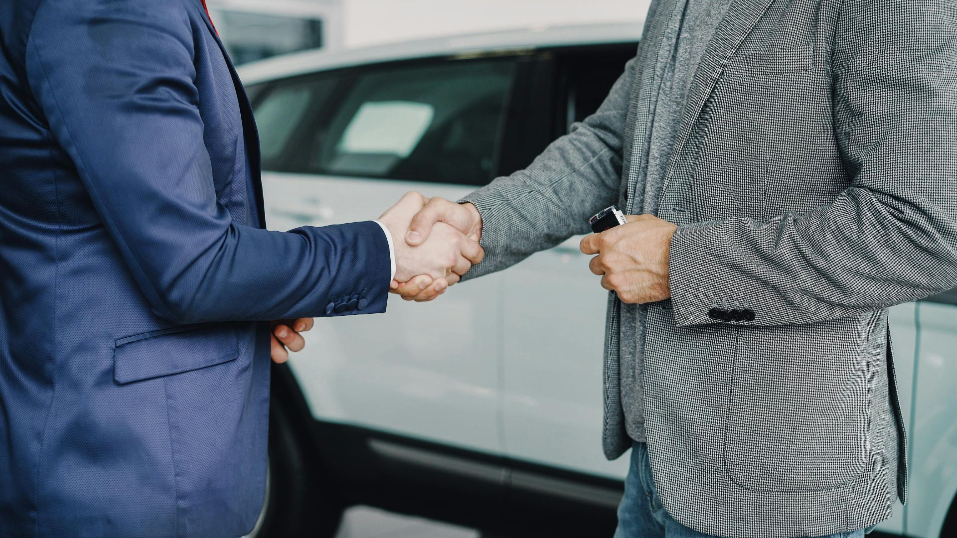 Business partners shaking hands