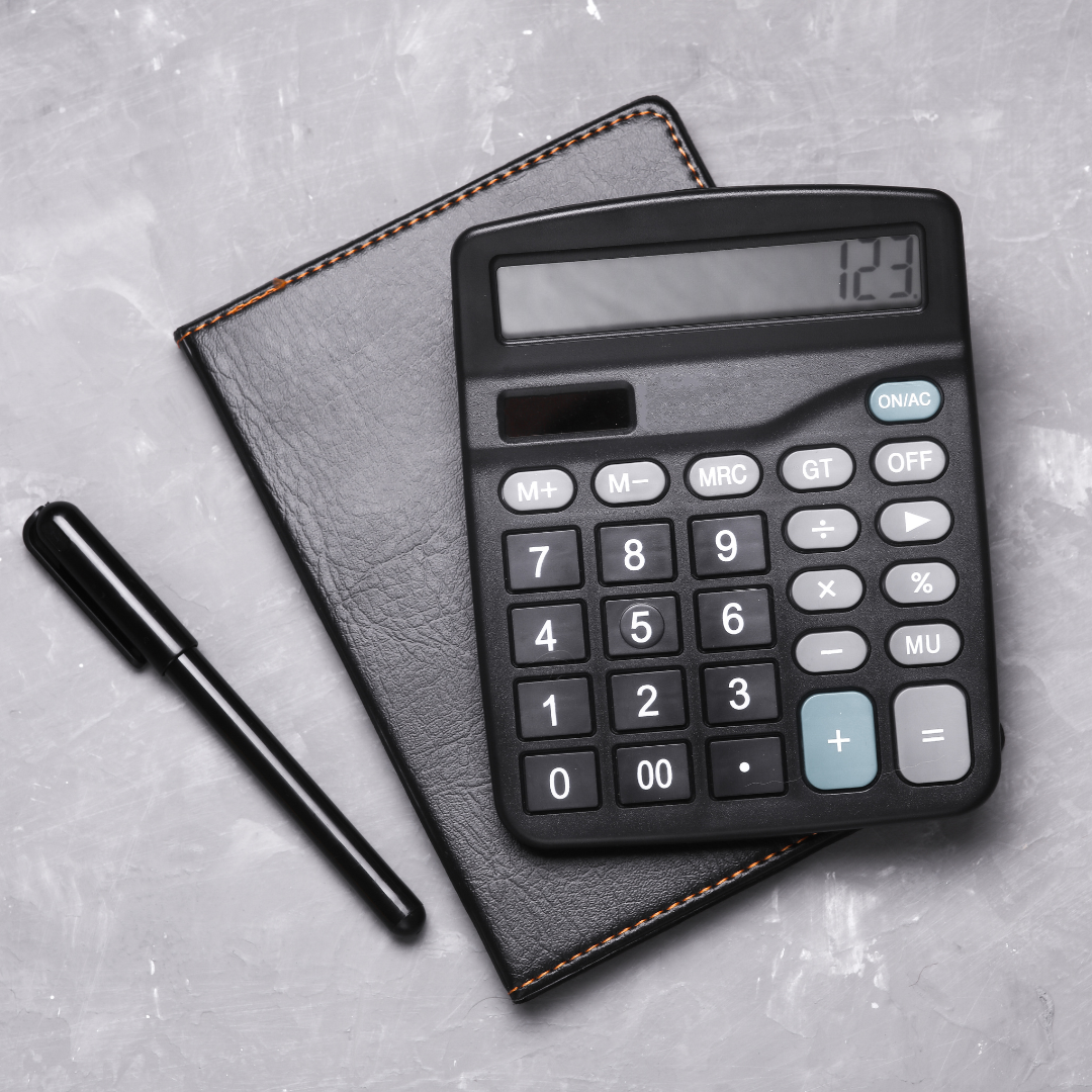 Calculator and notebook for trusted payroll expertise