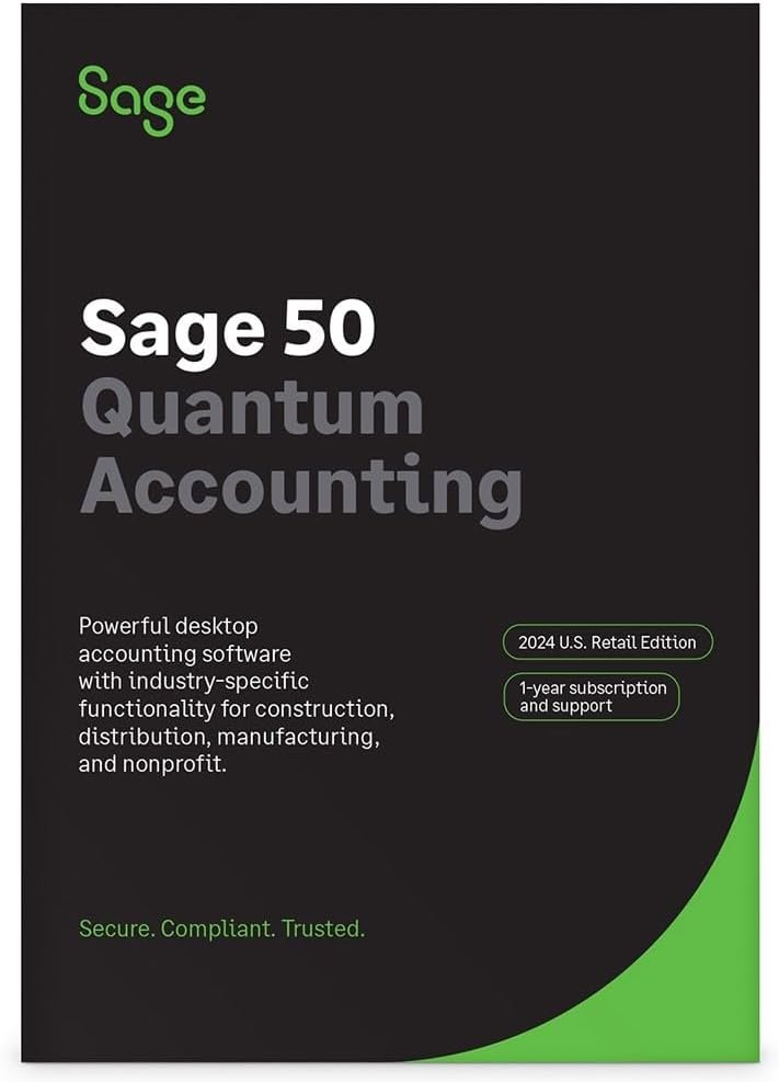 Sage 50c U.S. Quantum Accounting Software 2024